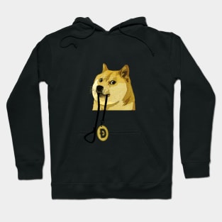 The Doge is Ready to Run - Dogecoin Logo Hoodie